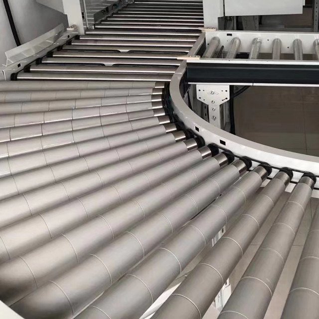 High quality ODM OEM 90 Degree 180 degree Curved roller conveyor / Taper roller conveyor