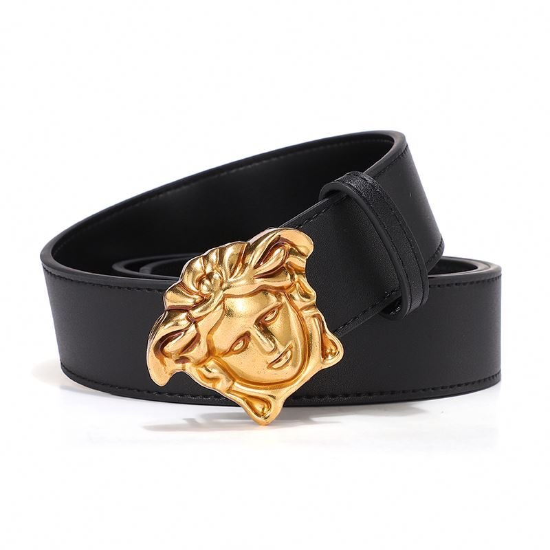 Famous Brand Designer Leather Chain Belt Personalized Custom Mens Belts Business Genuine Luxurious Belt Buckle