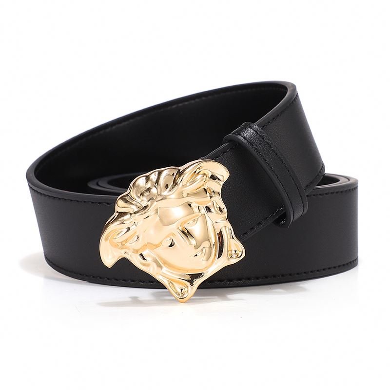 Famous Brand Designer Leather Chain Belt Personalized Custom Mens Belts Business Genuine Luxurious Belt Buckle