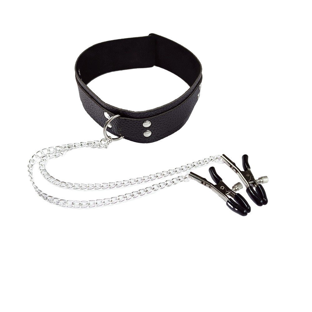 Leather BodySuit Punk Layered Chest Chain Party Waist Belt PU Belly Chain Rave Festival Club Body Jewelry with Nipple clamp