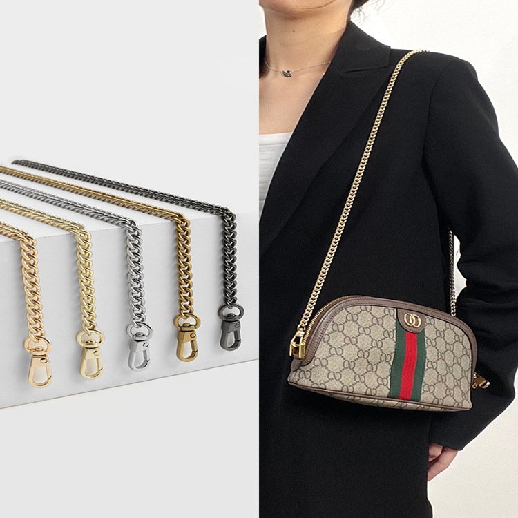 BC029 High-end Fancy Bag Chain Gold Durable Metal Chains For Handbag Handles Light Gold Bag Strap Hardware