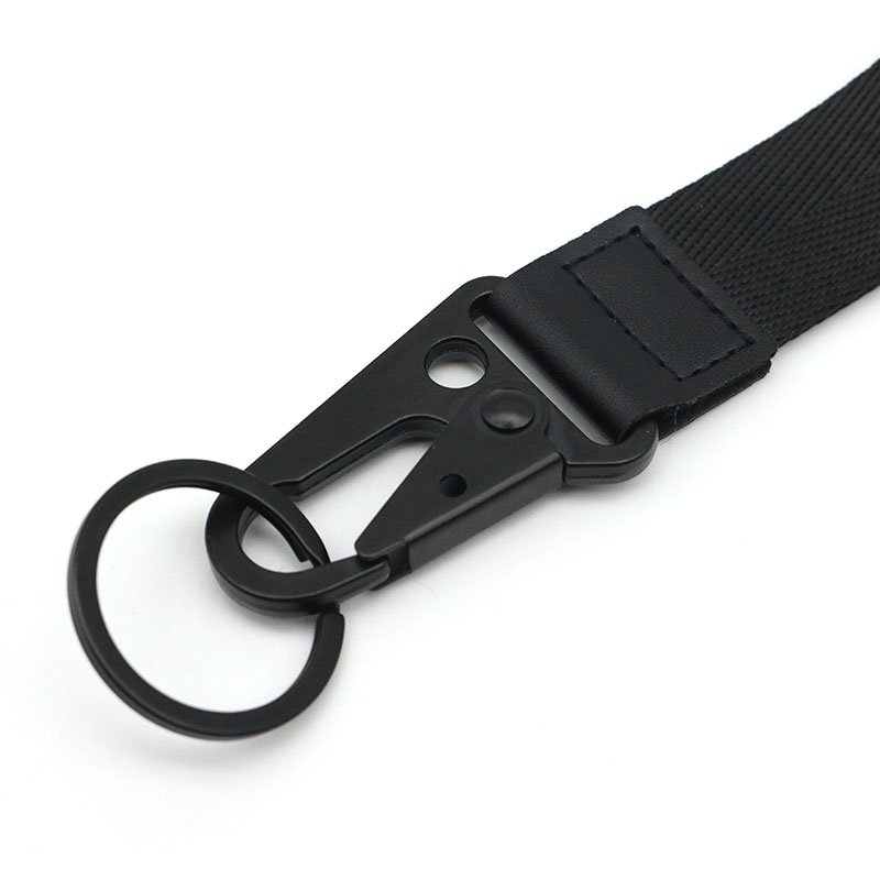 Custom Resin PVC Label Sewn Nylon Webbing Motorcycle JDM Luxury Souvenir Wristlet Keychain