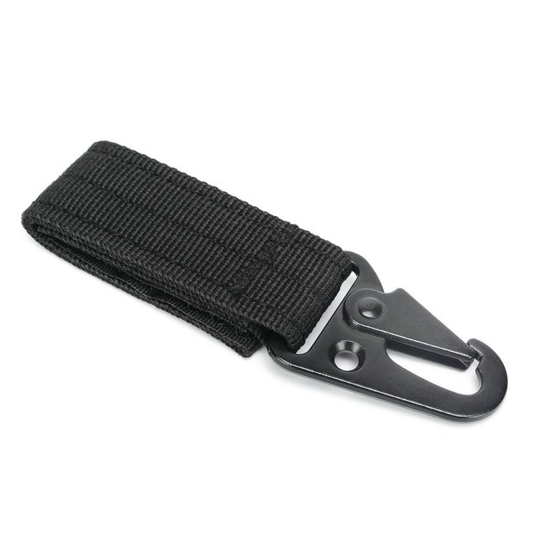 Mil-Spec High Quality Tactical Gear Clip Gear Keeper Olecranon Key Chain Belt Nylon Strap Keychain Tactical Eagle Beak Key Ring