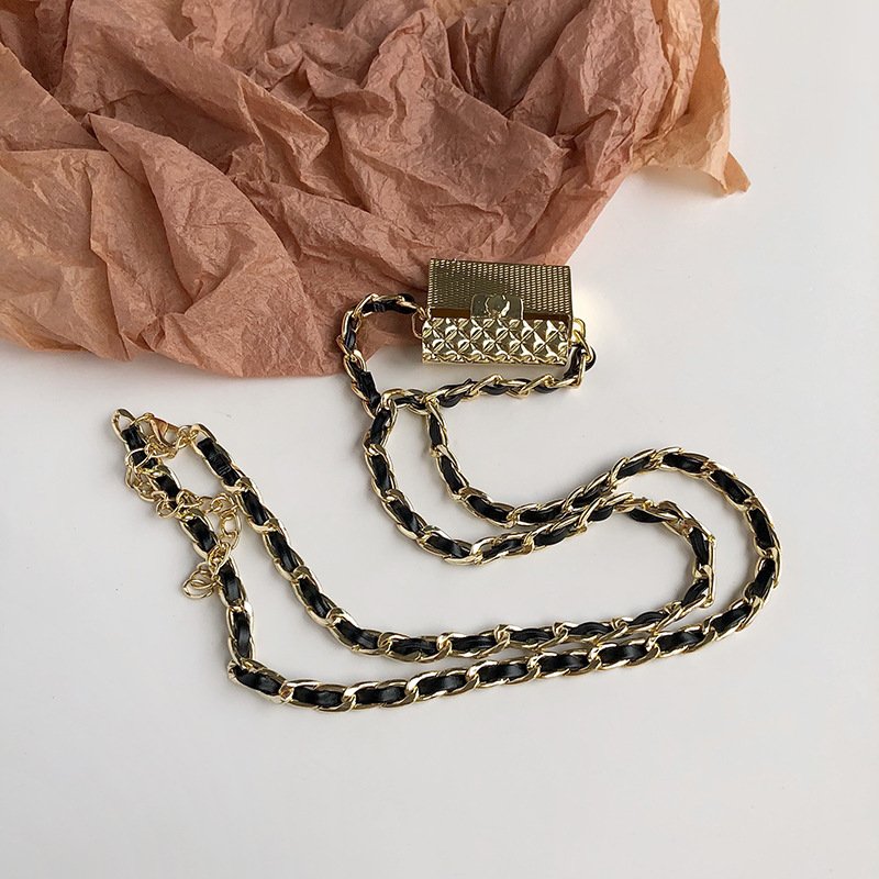 Chain Belt Women Waist Waist Coins Purse Mini Bags For Women Fanny Earphones Packing Box