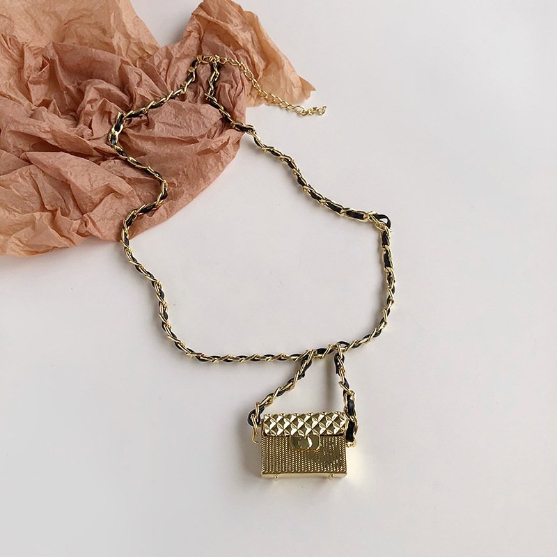 Chain Belt Women Waist Waist Coins Purse Mini Bags For Women Fanny Earphones Packing Box