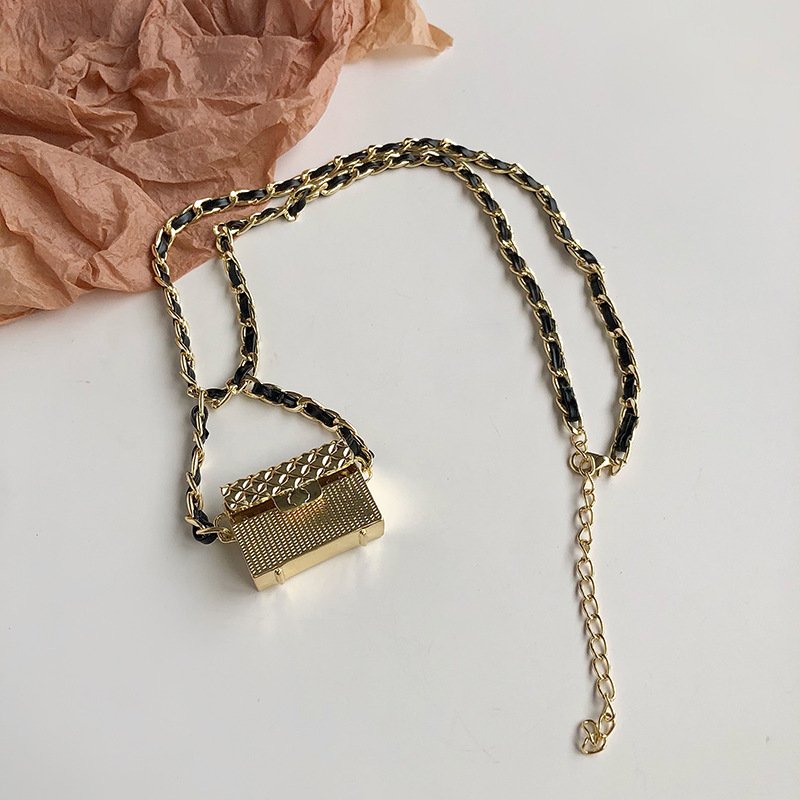 Chain Belt Women Waist Waist Coins Purse Mini Bags For Women Fanny Earphones Packing Box