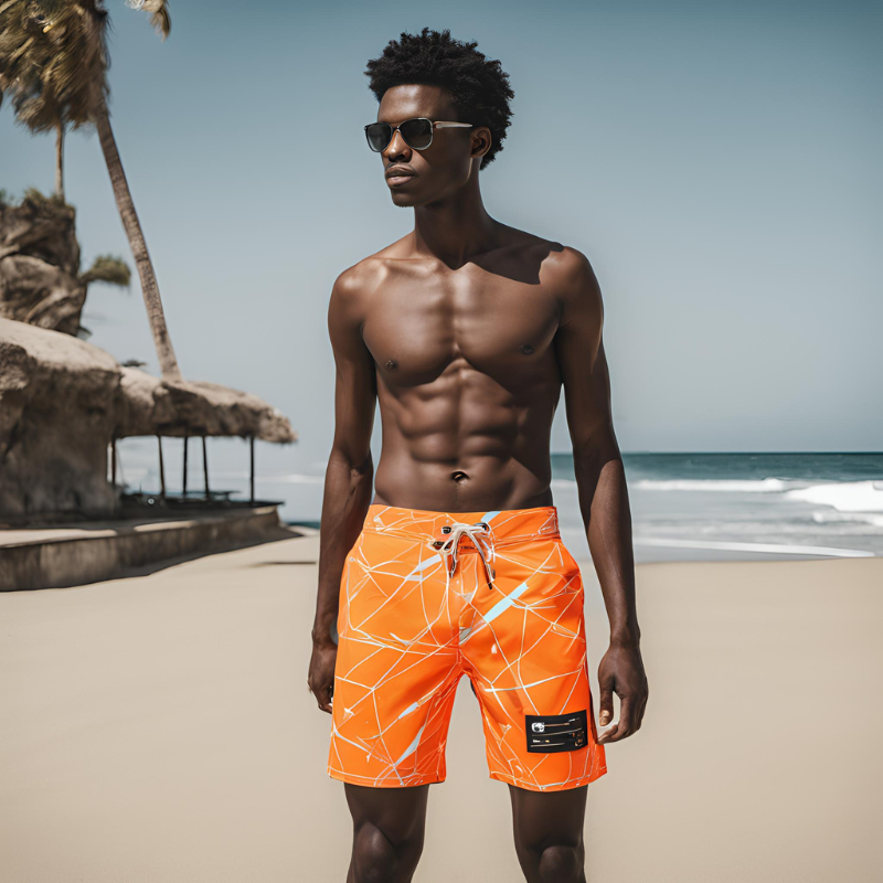 Boardshorts Beach Shorts Men's Swimming Trunks Vintage Streetwear Board Shorts Pants Swimwear Pockets
