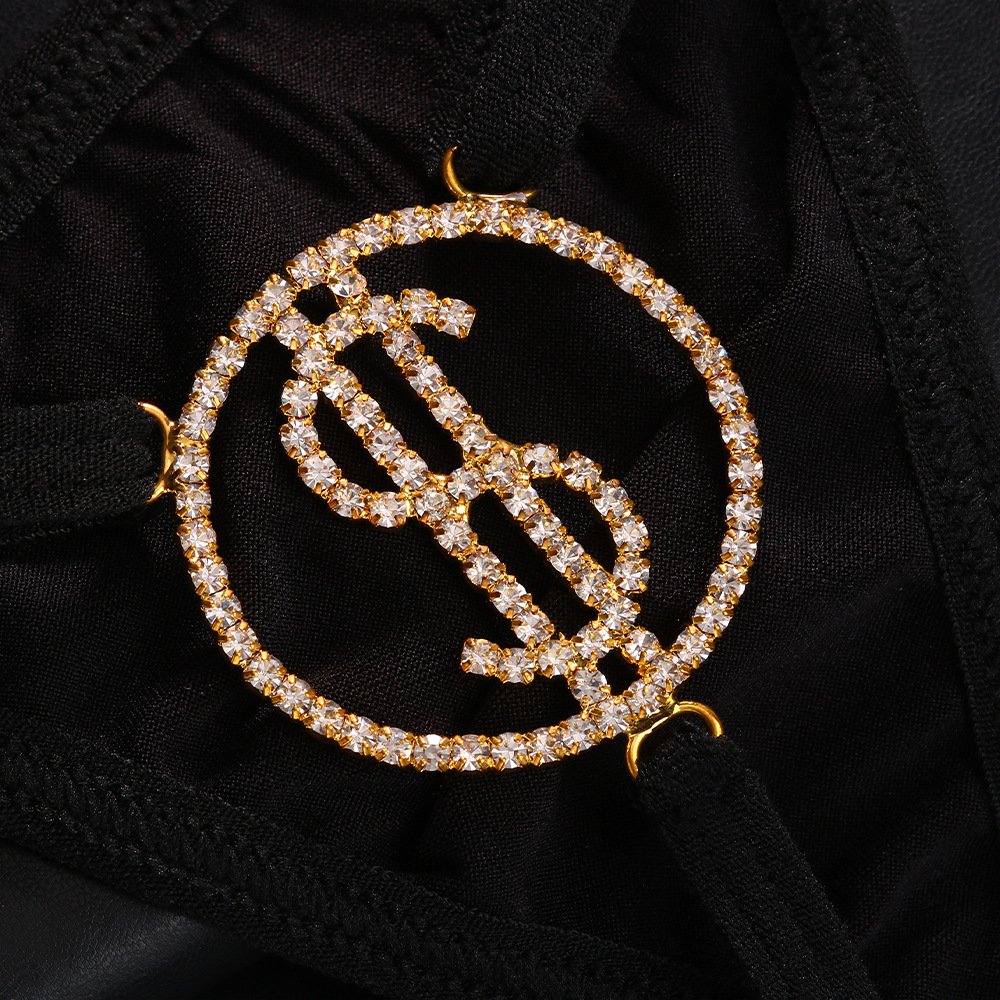Customized Sexy Gold Plated Waist Chain Jewelry Dollar Charm Waist Chain Belt Women Waist Thong Body Chain