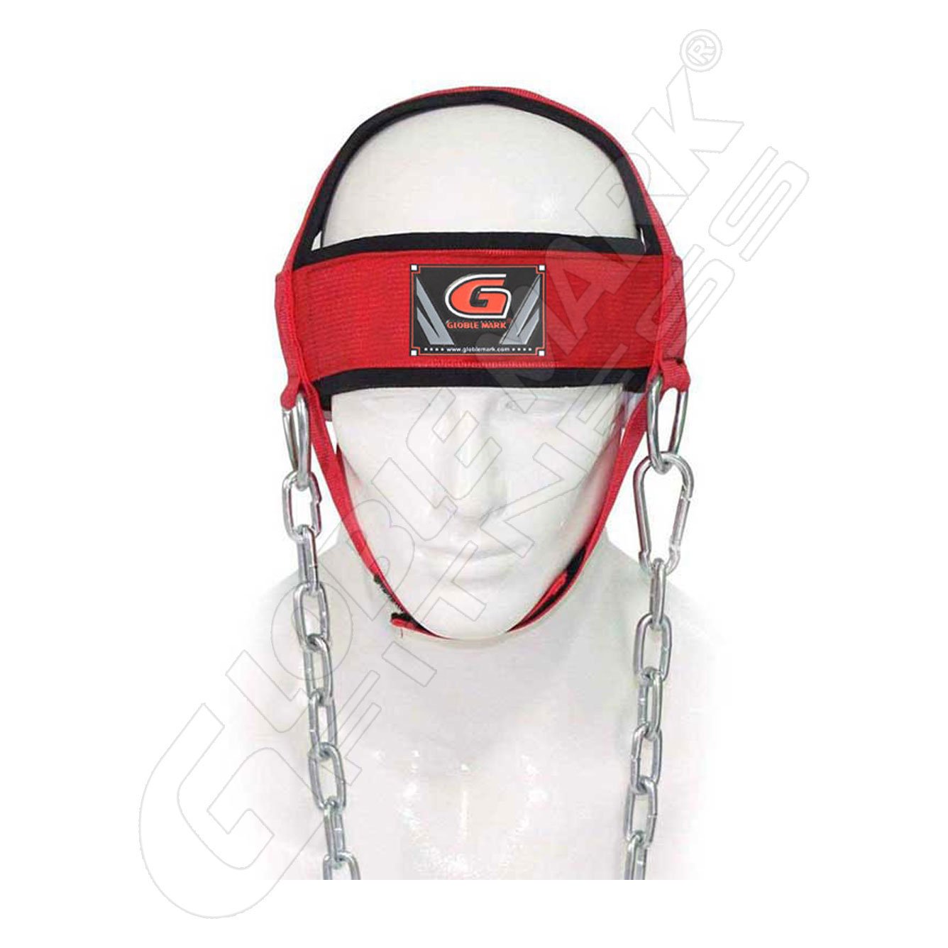 Genuine Cowhide Leather Neck Strength Harness Weightlifting Head Trainer with Gym Head Straps Elbow & Knee Pads for Workout