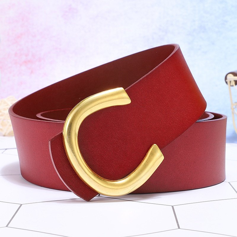 Women's Fashion Wide Belt Genuine Leather Material Skirt Windbreaker Jacket Decorative Belt