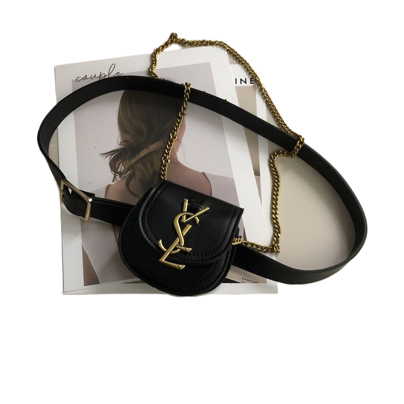 Logo Wholesale designer luxury brand chain belt bag women's fashion small Fanny pack decorative mini bags