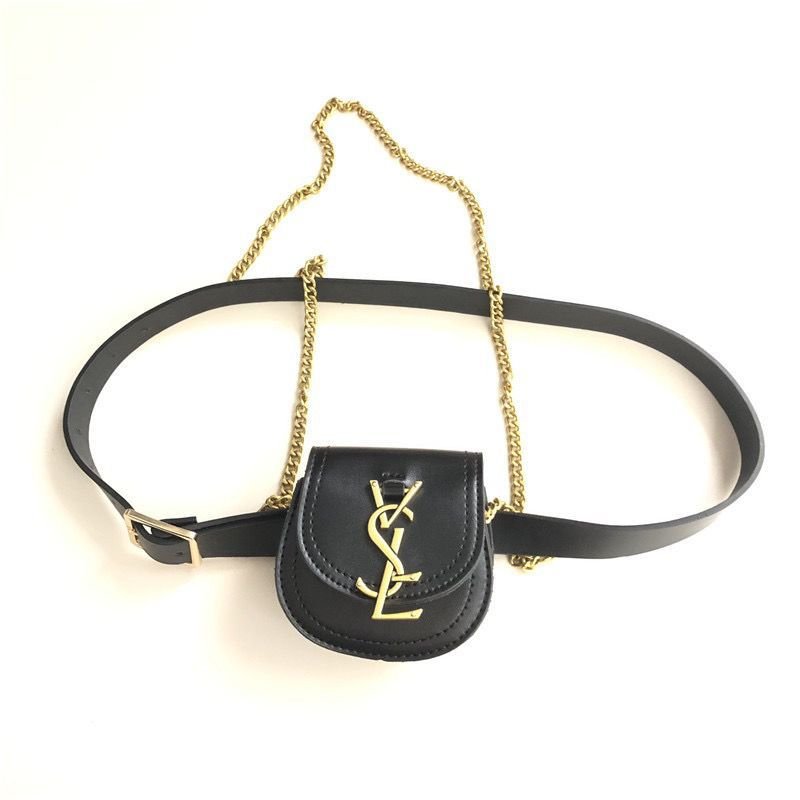 Logo Wholesale designer luxury brand chain belt bag women's fashion small Fanny pack decorative mini bags