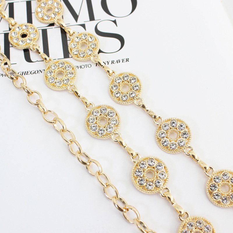 Spring Summer Hook Adjustable Waist Chain Women's Fashion Metal String With Dresses Sweater Decorative Waist Closure Chain