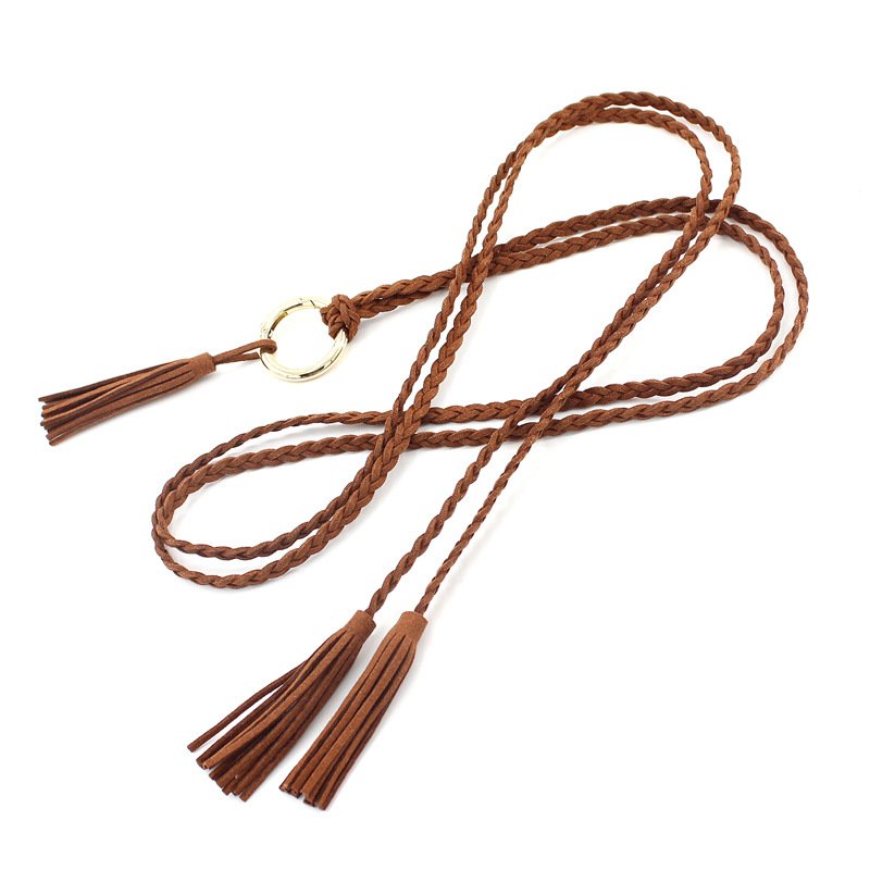 Fashion Ladies Belts National Style Knotted Waist Chain Classic Retro Waist Dress Clothing Decoration Belt