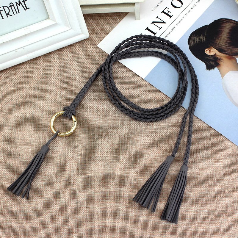 Fashion Ladies Belts National Style Knotted Waist Chain Classic Retro Waist Dress Clothing Decoration Belt