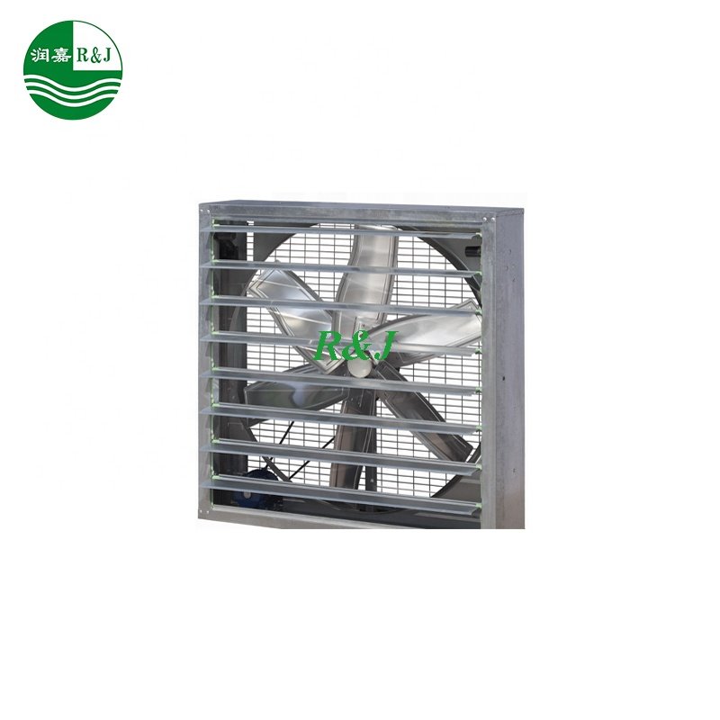 800mm Stainless Steel Automatic Shutter Roof Mounted Air Cooling Greenhouse Exhaust Ducted Axial Fans