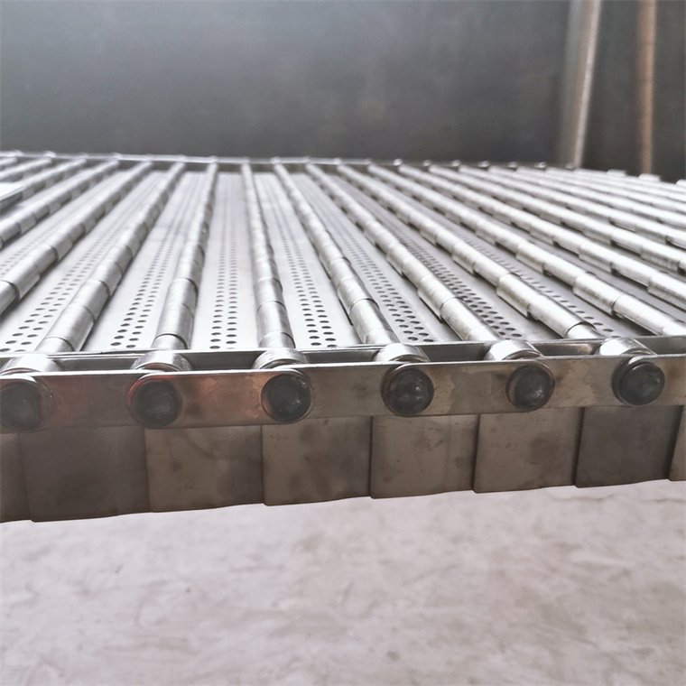 201 430 304 Stainless steel wire mesh Flat chain link plate conveyor belt for heavy product conveying