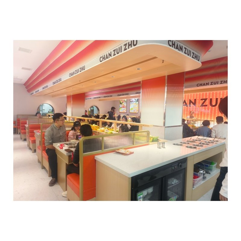 Rotary buffet transmission belt sushi conveyor belt system for restaurant