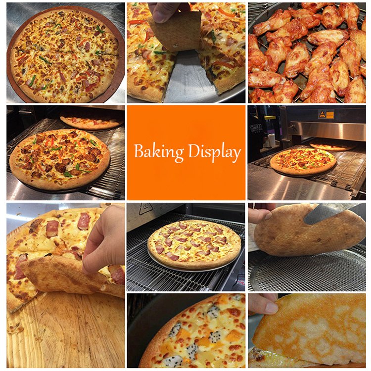 Gas Heating Chain Belt Baking Oven Commercial Hot Air Convection Gas Conveyor Pizza Oven For Fast Food Restaurant