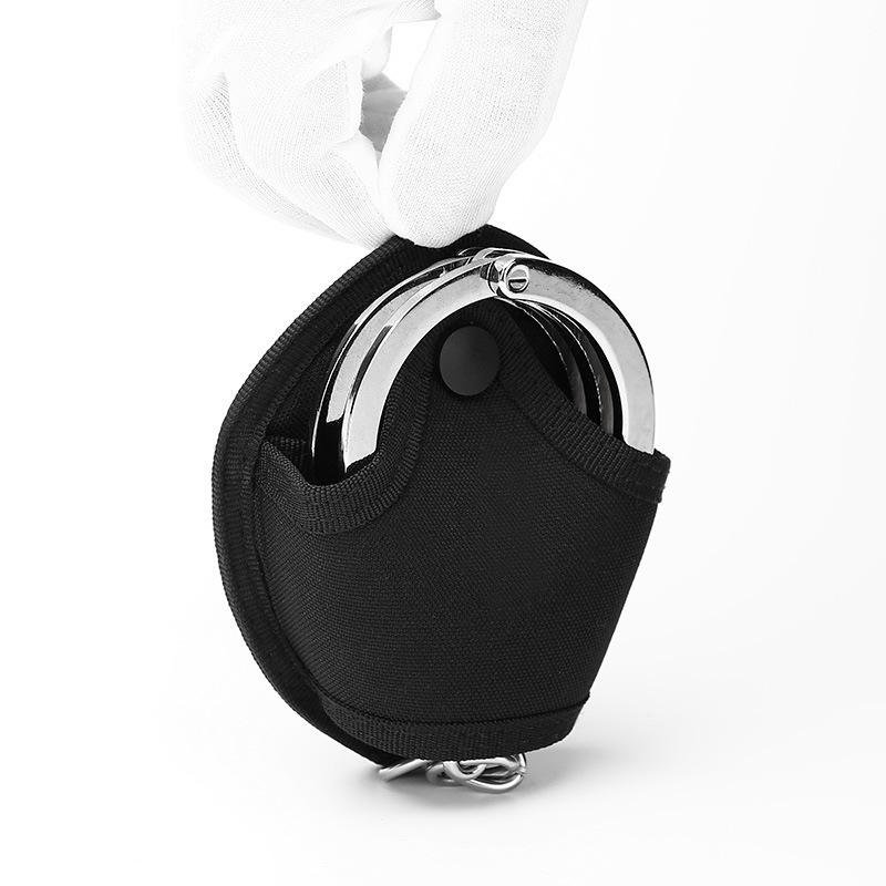 Tactical Handcuff Holder Case Nylon Open Top Cuff Holster Pouch Molle Pouch Gear Fits Chain/Hinged Cuff for Duty Belt