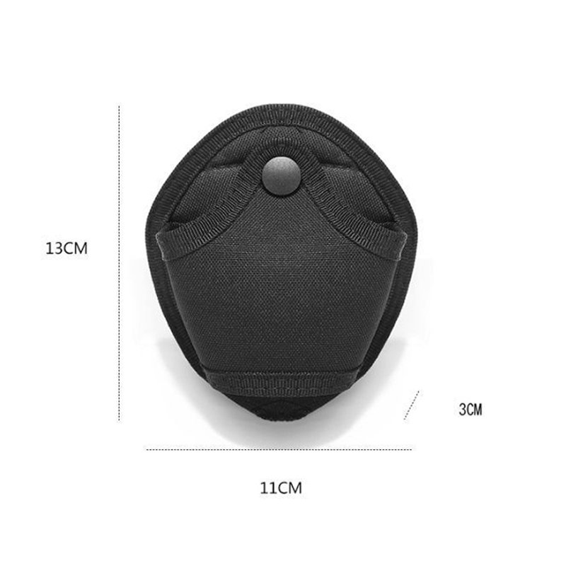 Tactical Handcuff Holder Case Nylon Open Top Cuff Holster Pouch Molle Pouch Gear Fits Chain/Hinged Cuff for Duty Belt