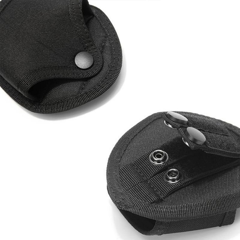 Tactical Handcuff Holder Case Nylon Open Top Cuff Holster Pouch Molle Pouch Gear Fits Chain/Hinged Cuff for Duty Belt
