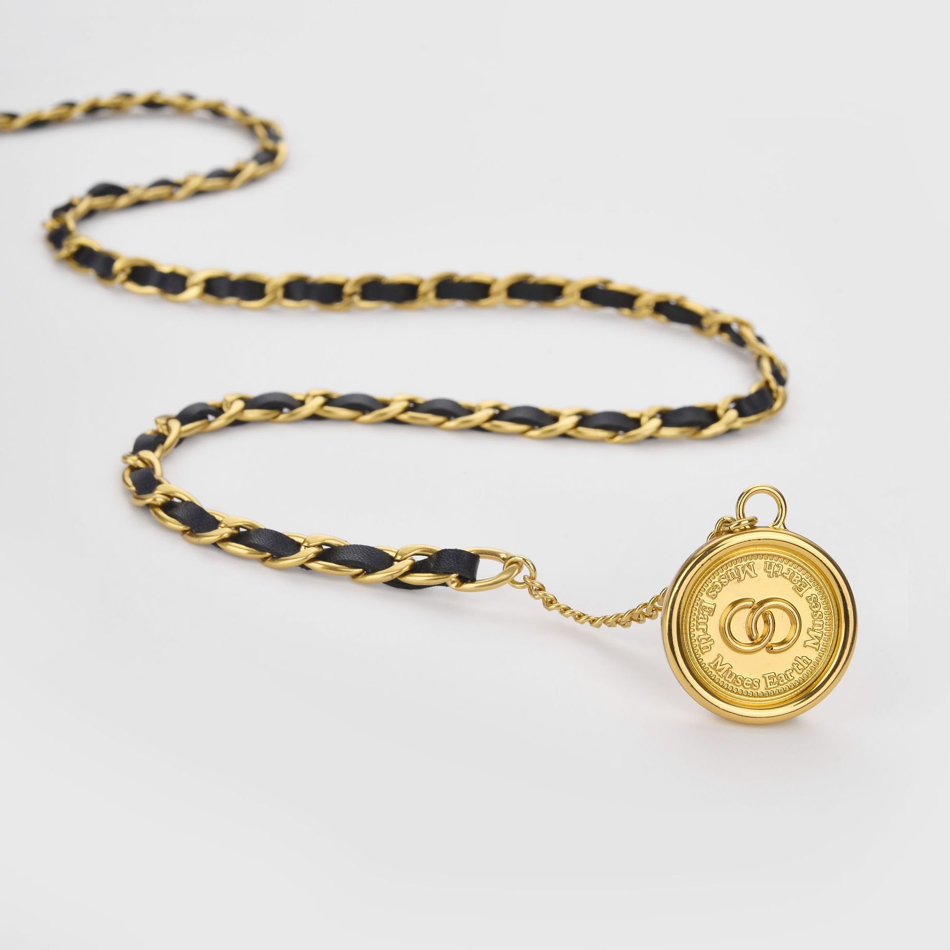Wholesale Fashion Gold With Black Chain Accessories Women Chain Belt Waist Custom Logo