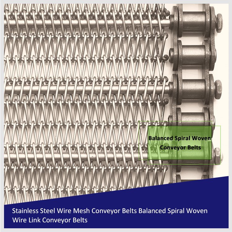 304 Stainless Steel Wire Mesh Spiral Chain Belt