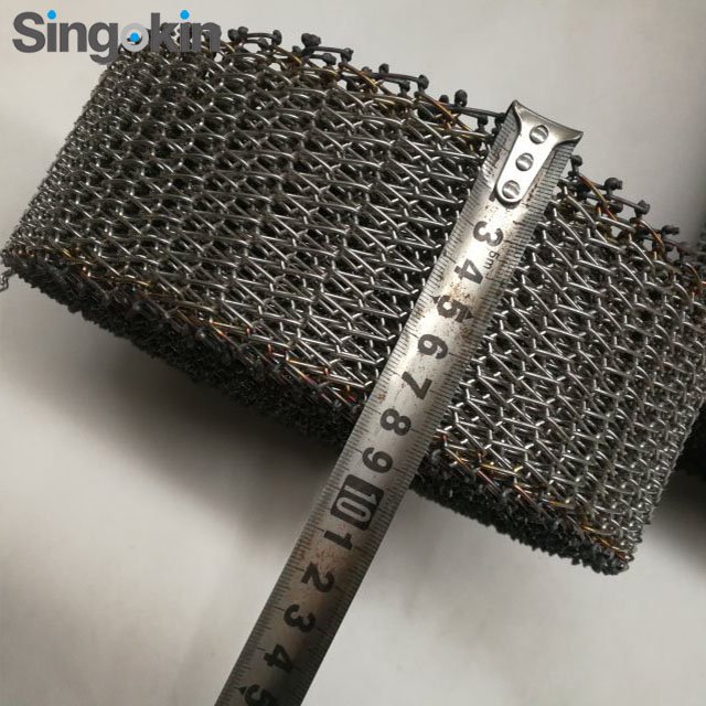Spiral wire Chain link stainless steel conveyor belt band mesh