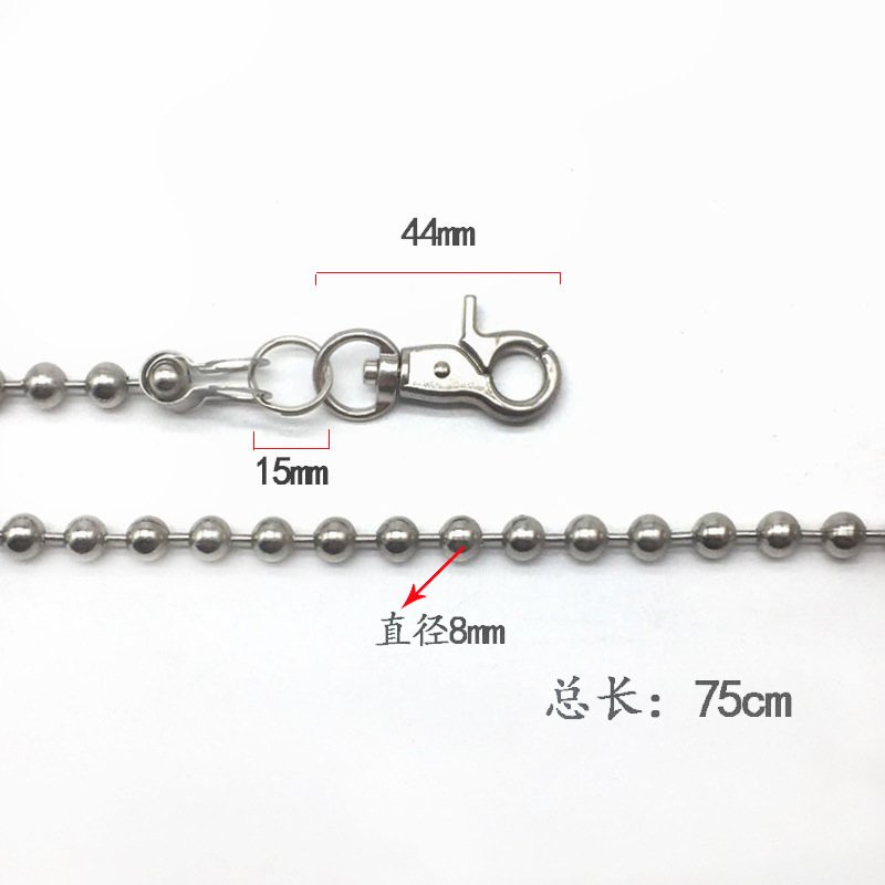 New Design Fashion Men Punk Jewelry Metal Belt Chain Rock Punk Beads Trousers Chain