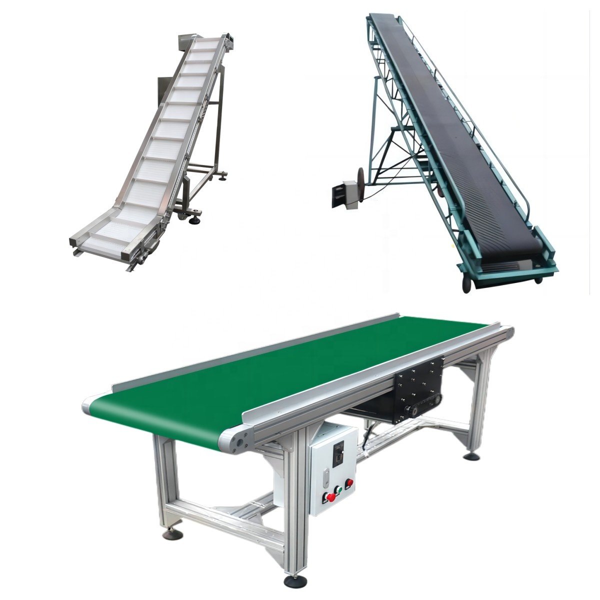DZJX Pu Pvc Stainless Steel Belt Conveyor Food Grade Modular Plastic Slat Chain Belt Conveyor For Conveyor Packaging Machinery