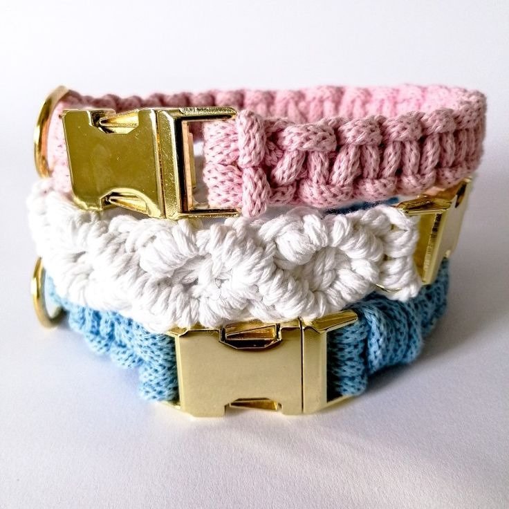 Manufacture Personalized Fancy Pet Collar Blue And Red Paracord Dog Collar For Medium And Small Dog