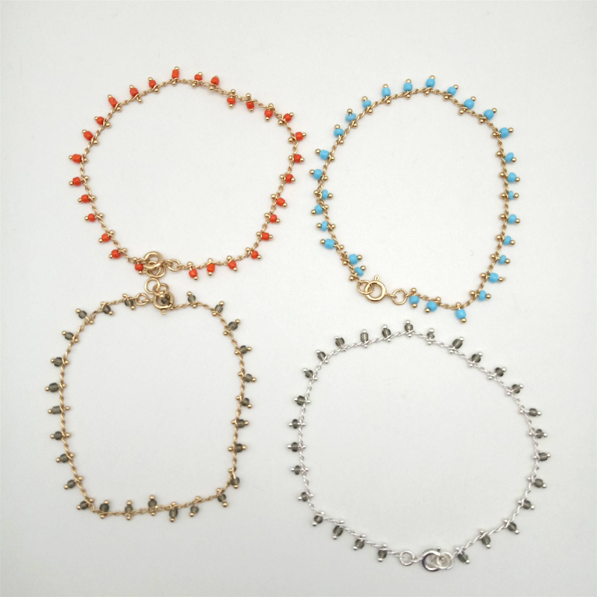 02 European and American original single fashion, exquisite, fresh, simple, all -round new college atmosphere simple value bracelet