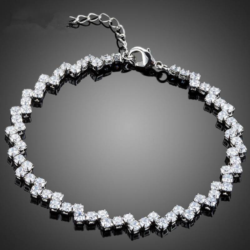 Cross -border jewelry exquisite luxury Roman crystal inlaid diamond full drill drill bracelet simple fashion models