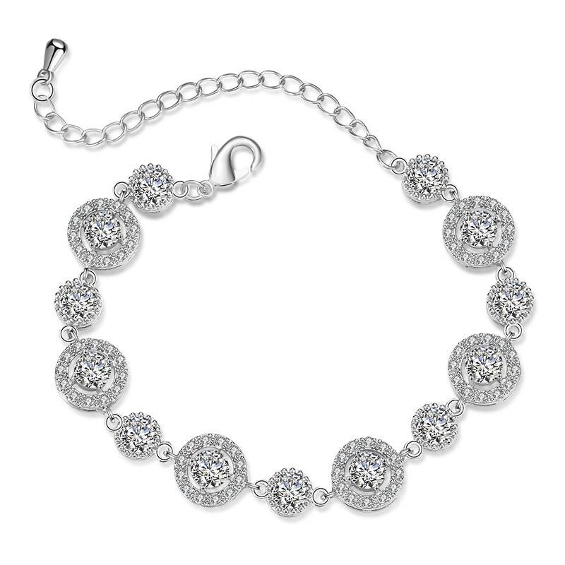 The new European and American style jewelry women's model full drill bracelets are full of drilling bracelet counter with the same rhinestone accessories