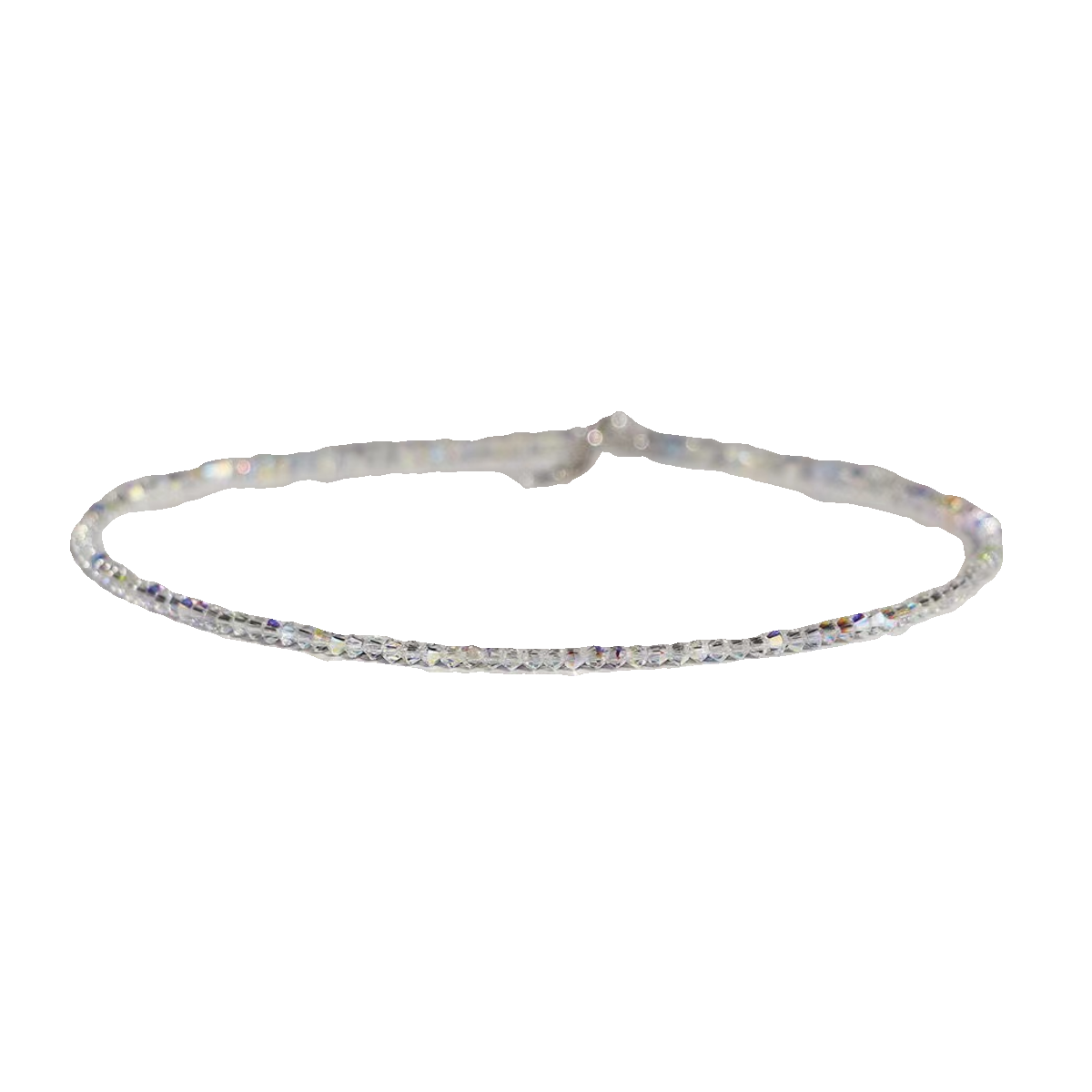 Super Flash! Luminous authentic rare extremely detailed home crystal necklace silver 925 light luxury texture stack wearing gift women
