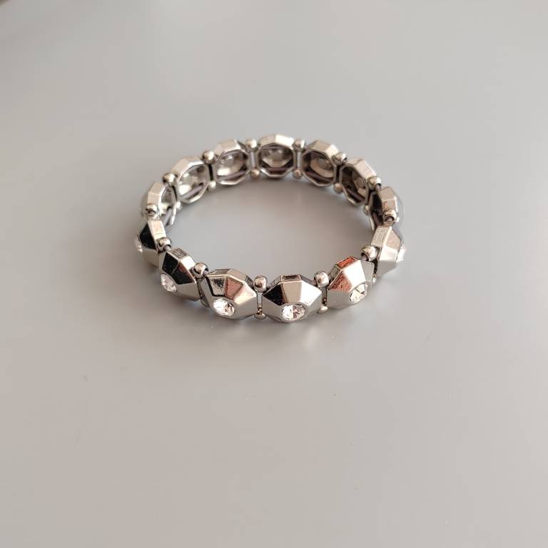 Niche jewelry tail cargo European and American diamonds, simple wild elastic rope bracelets
