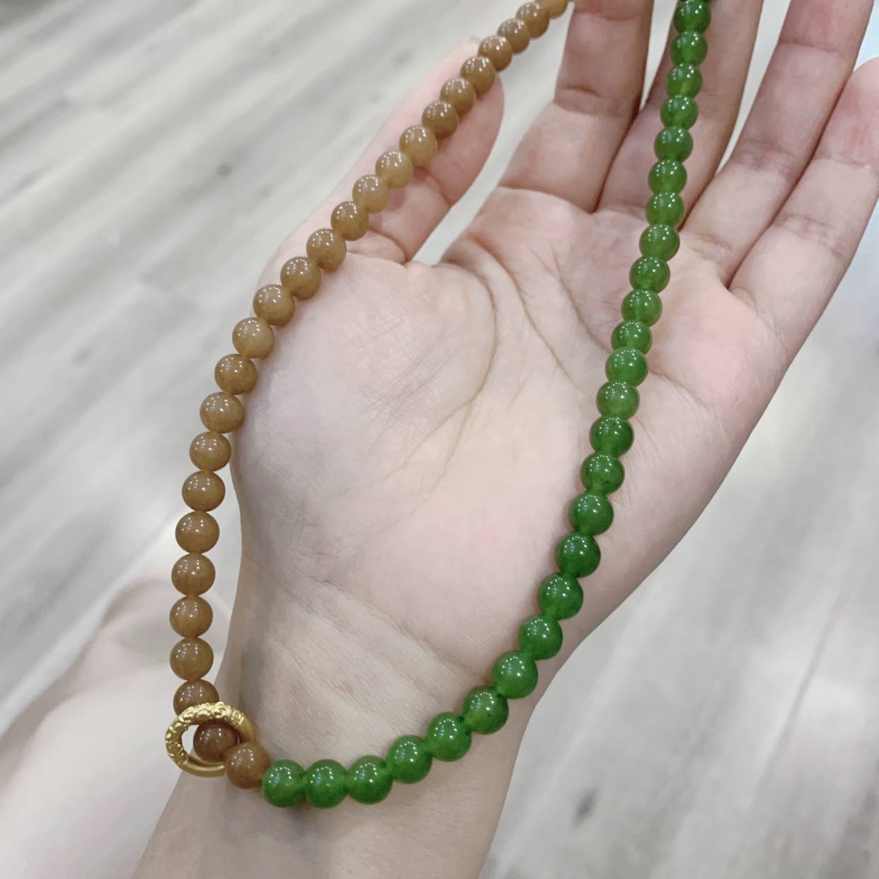 Sugar -colored chalcedony with turquoise two laps women's bracelet women's models of color matching AB version bracelet caramel color bracelet