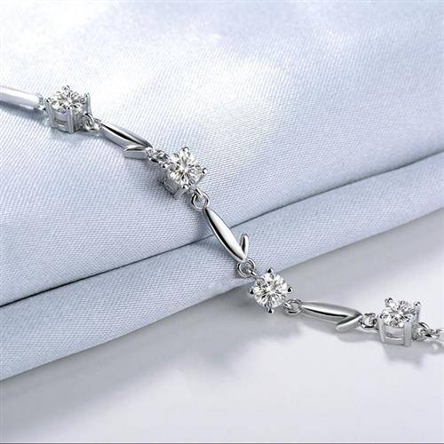 Korean version of fashion -plated platinum bracelet female flower language bracelet jewelry bracelet Valentine's Day gift