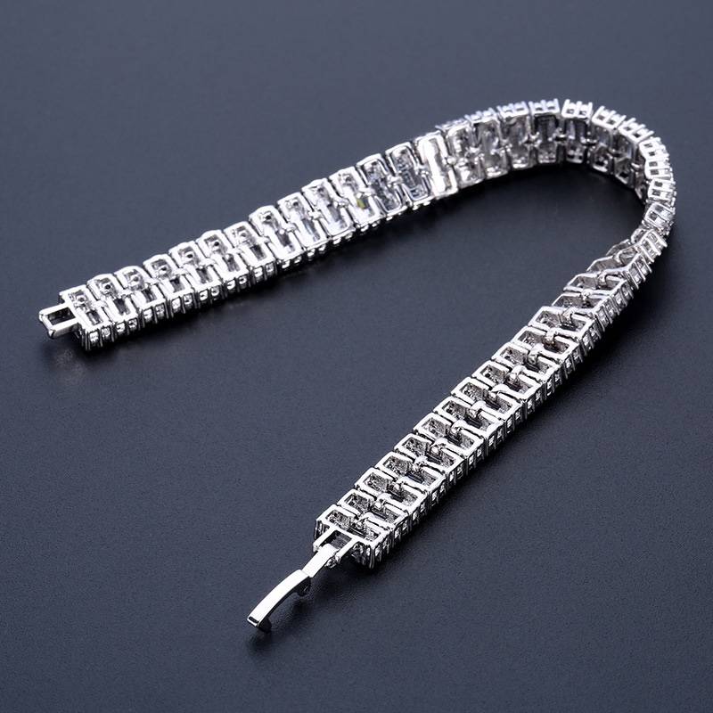New European and American style jewelry women's wide version inlaid drilling bracelets Having full drilling hand around the counters of the same accessories