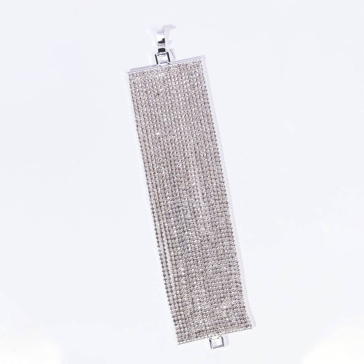 European and American jewelry multi -row bracelet exaggerated fashion personalized handyle multi -layered multi -color rhinestone claw bracelet