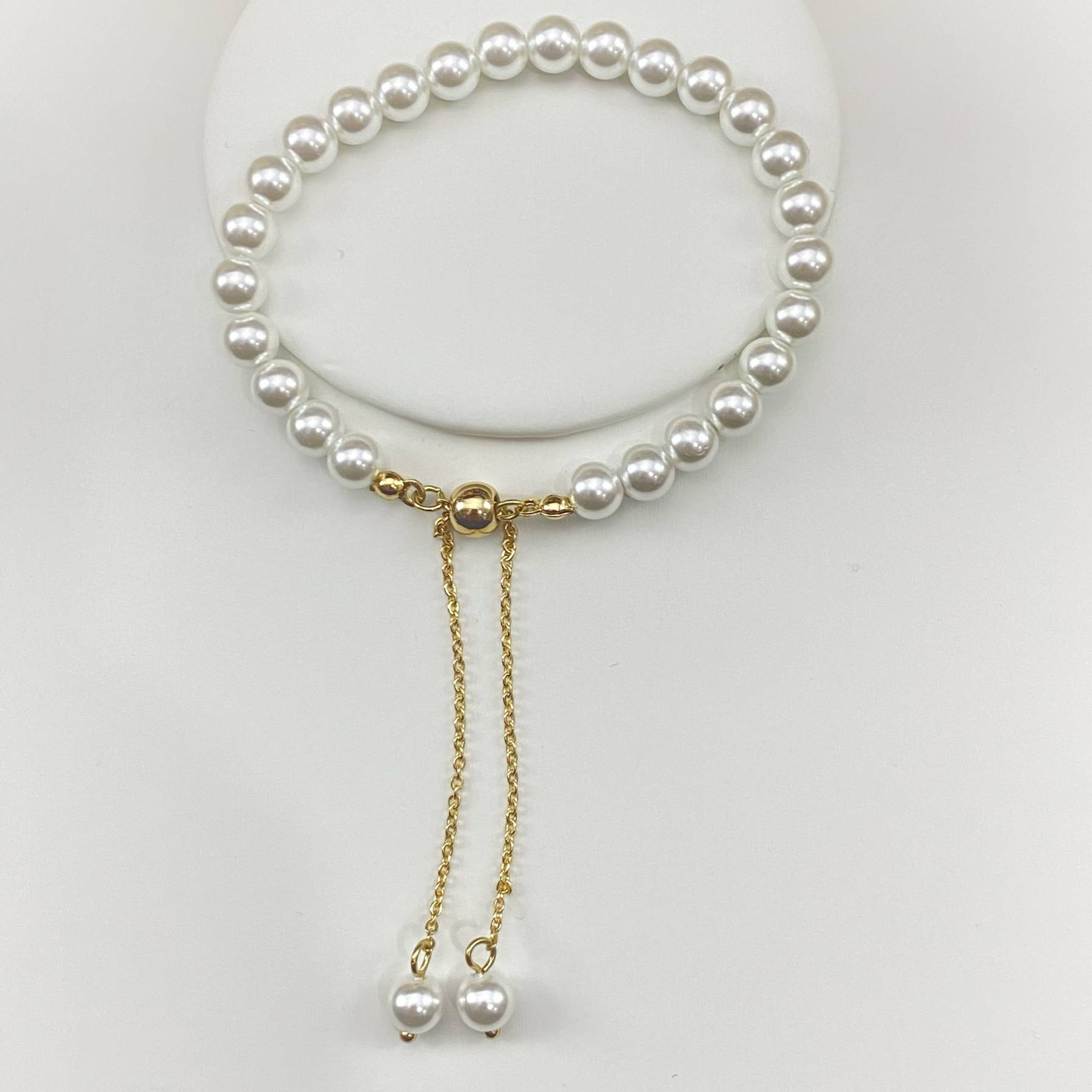European and American jewelry glazed pearl bracelets pull rope bracelet