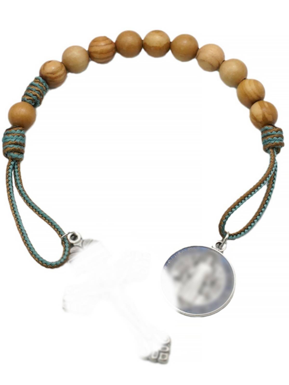 Rope bracelet, one end of the rose rosing beads, Camino original bracelet nation national style olive wood
