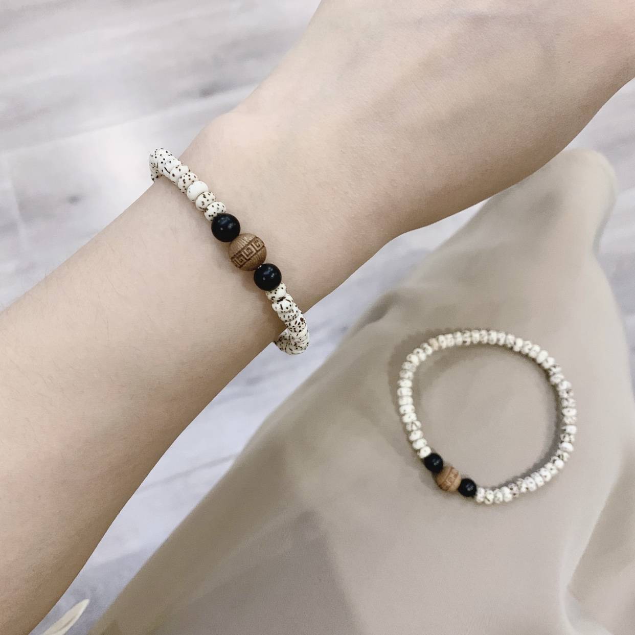 Xingyue Bodhi MINI Xiaoxing Moon Single Women's Bracelet with Sandalwood Better Beads Little Red Book is the same as women's models