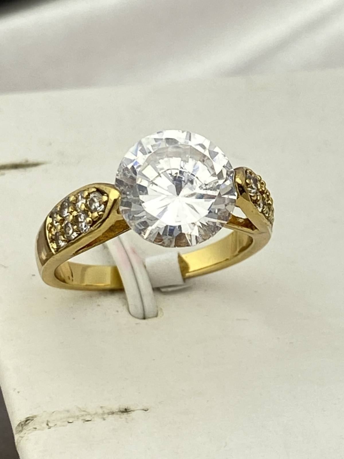 European and American jewelry jewelry vermiculite plating gold ring