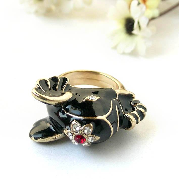 Jewelry Personality Atmospheric Style Relief Elephant Ring/Ring (Special Promotion)