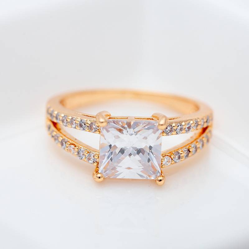 925 Silver Platinum 18K Mossian Stone Ring Explosion Flash Ring Fashion Korean Design Sensory Niche Skin Tripper