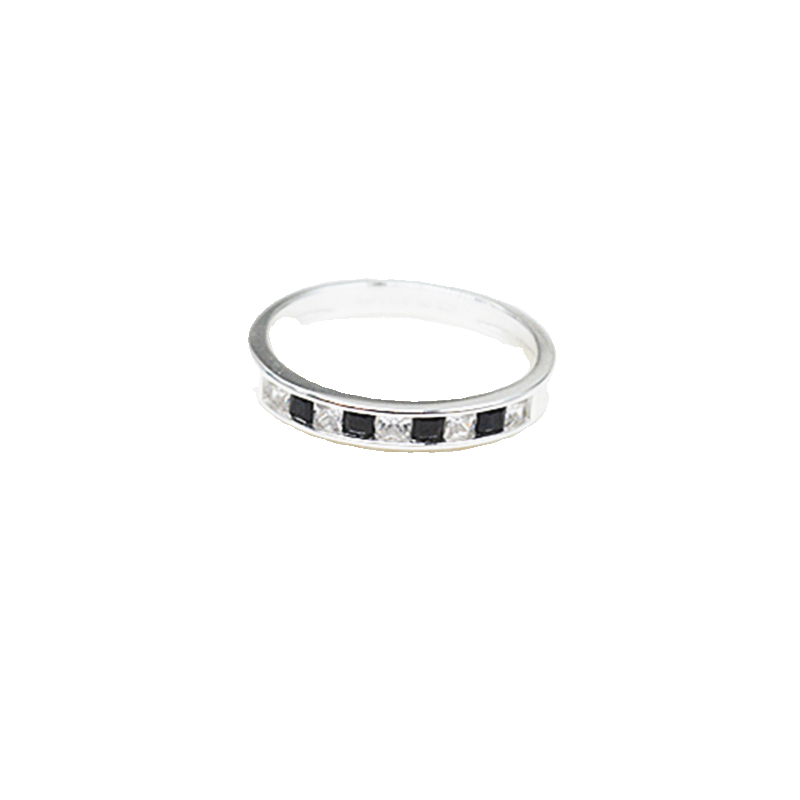 Qingdao Carnila jewelry European and American fashion ring women 925 marking the whole body silver gift box minimalist ring