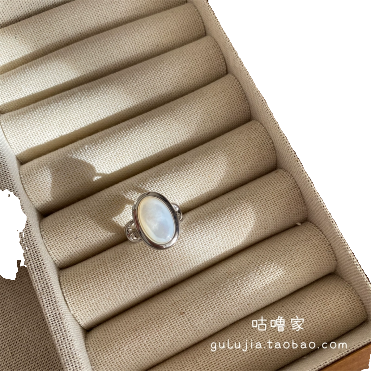Gust -field model 925 Silver Korean new silver temperament jewelry INS mother shell finger ring silver opening ring women's silver jewelry