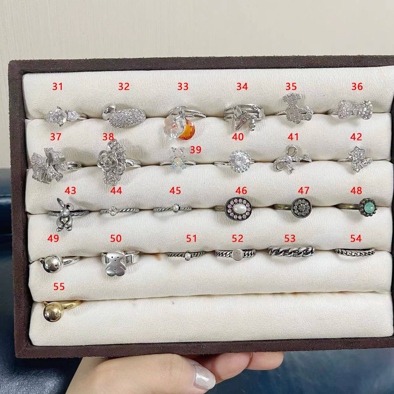 ⑥ South Korea's purchase of naked pupa series rings collection individual gold -plated defects acceptance of stock inventory and losing money cannot be adjusted